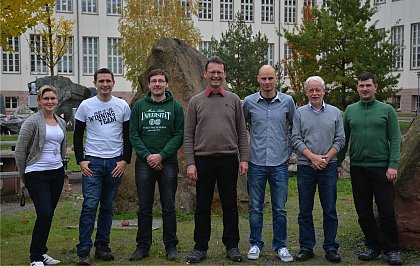 Unsere Arbeitsgruppe im Oktober 2014: K. Kletsch, R. Rückert, M. Lemnian, M. Müller-Hannemann, S. Rechner, H. Blaar, S. Schiele (v. l.)